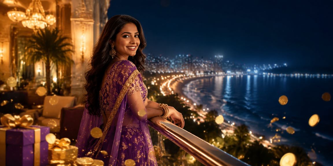 Teen Patti online players in lively Indian night market setting